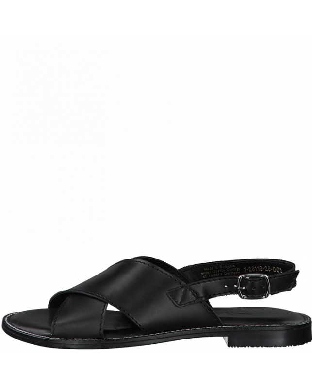 TAMARIS-BLACK LEATHER-BLACK