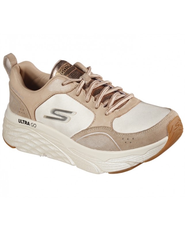 Skechers-WOMENS MAX CUSHIONING ELITE-TAN
