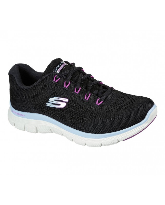 Skechers-WOMENS FLEX APPEAL 4.0 WATERPR-BKPR