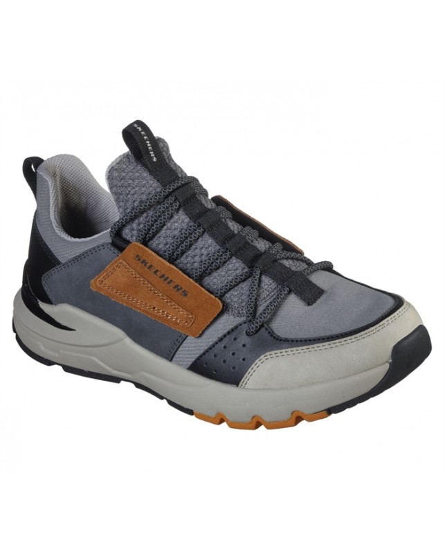 Skechers-MENS-GREY BLACK
