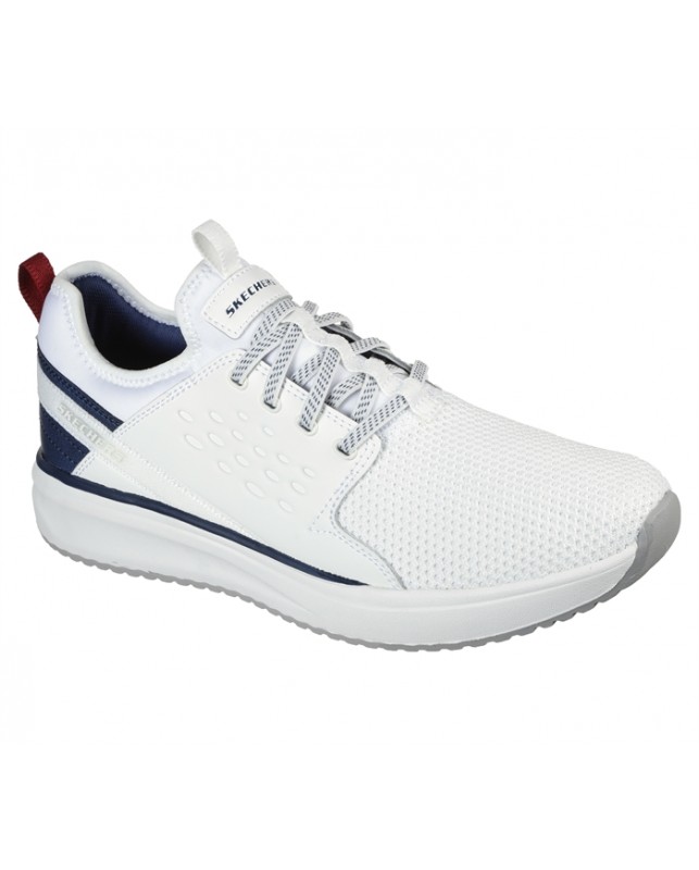 Skechers-MENS CROWDER-WHITE NAVY WNV