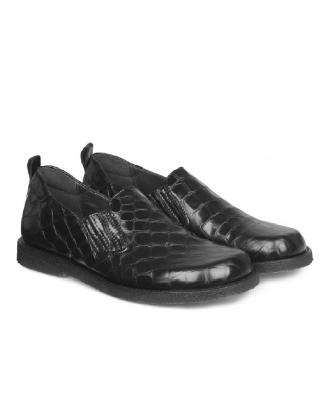 ANGULUS-SKO-MED-ELASTIK-BLACK-KROKO