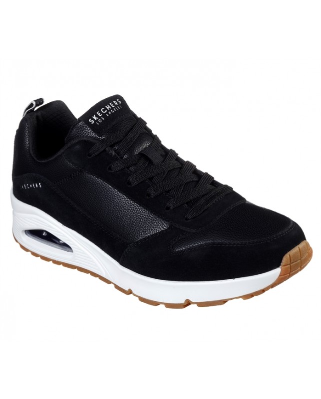 Skechers-UNO-BLACK/WHITE
