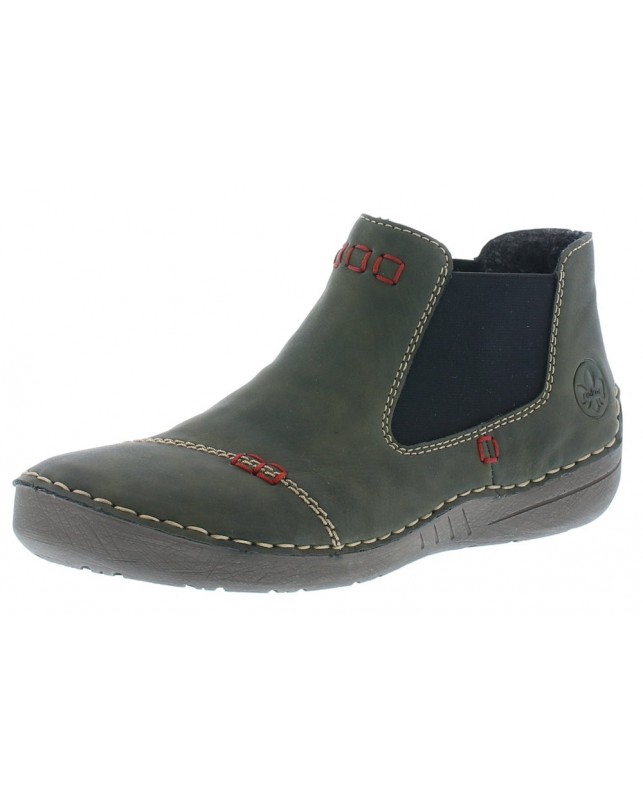 Rieker-RIEKER GREEN FLEECE-GREEN
