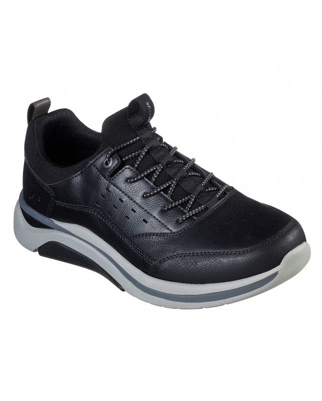 Skechers-MENS RELAXED FIT DELAMO-BLK