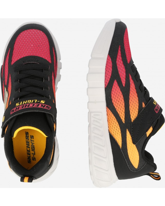 Skechers-FLEX-GLOW ELITE-BLACK/MULTI
