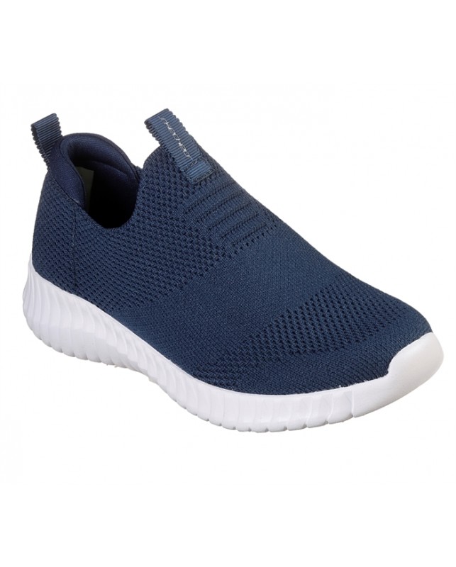 Skechers-BOYS ELITE FLEX WASIK-VAVY SILVER