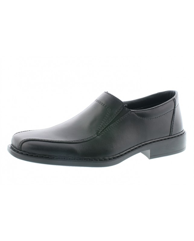 RIEKER BLACK LEATHER EXTRA WIDTH