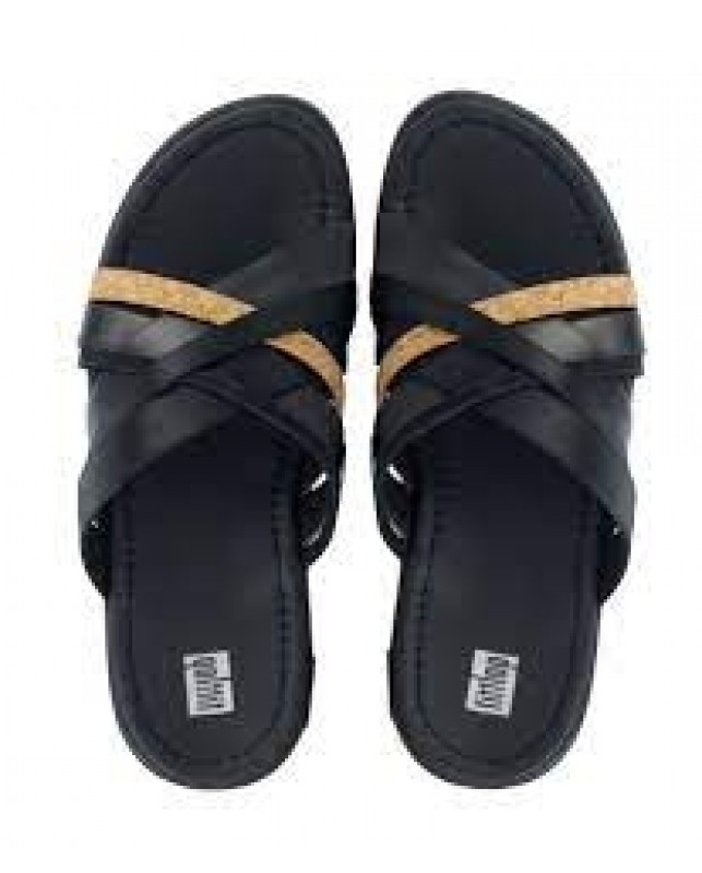 FIT FLOP-kessia sliders-BLACK