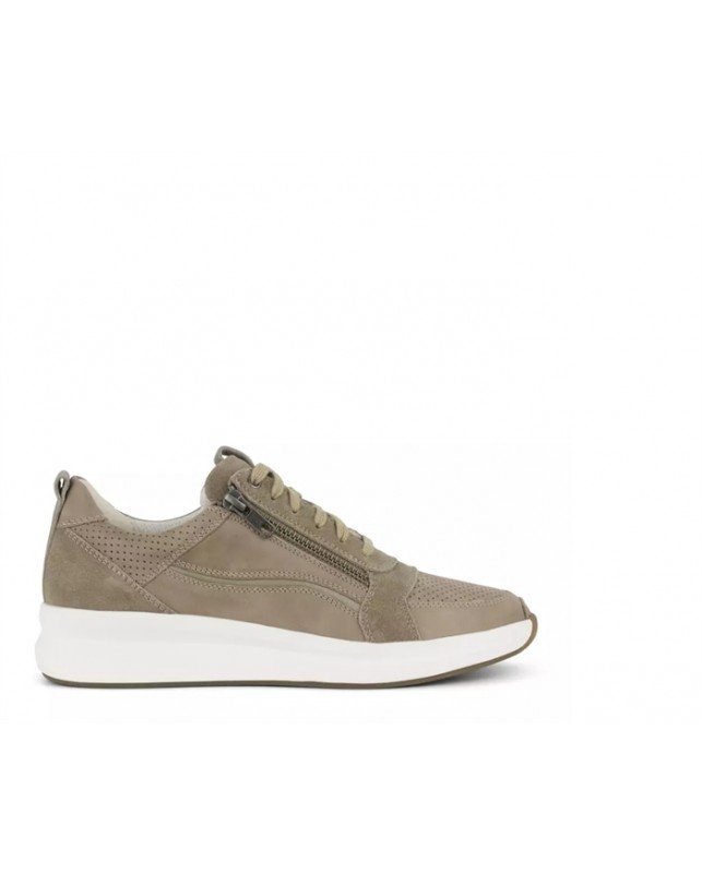 GREEN COMFORT-IVY LACE SHOE W. ZIPPER-033 SAND