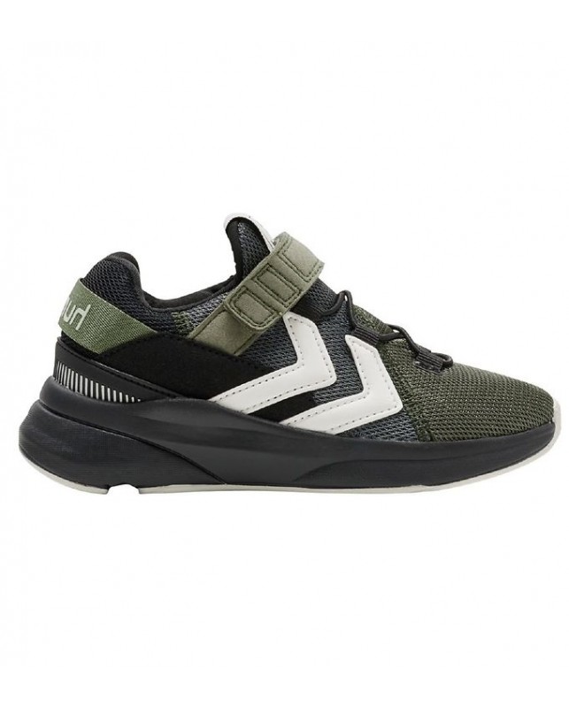hummel-REACH 300RECYCLED LACE JR-BLACK/COVERT GREEN
