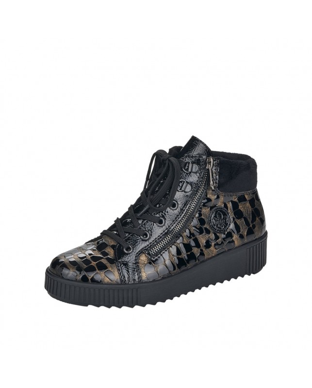 Rieker-LANDO/LAGRO/VELBOA-BRONCE/BLACK