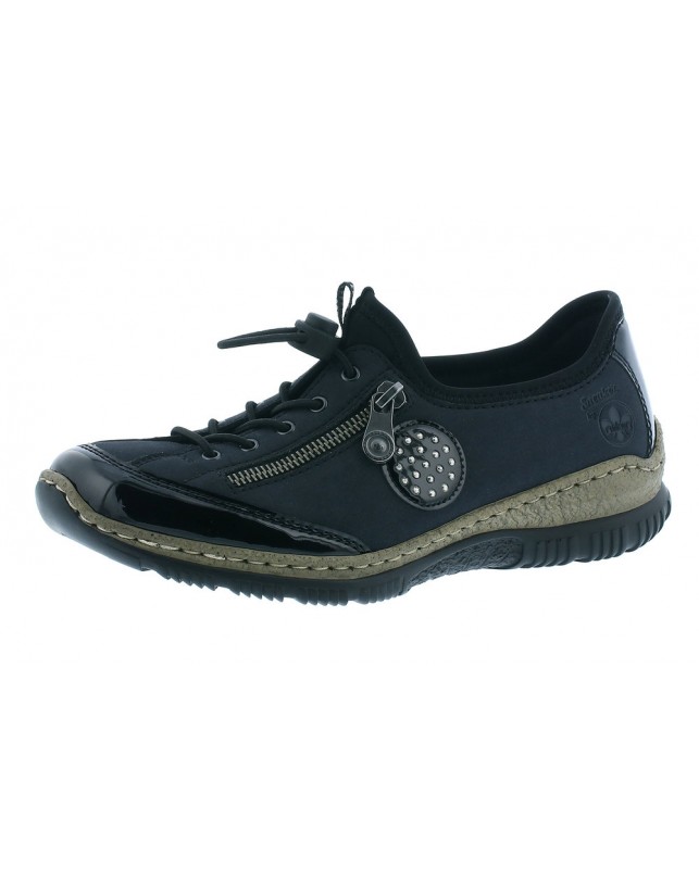 Rieker-SOFTLACK/NAMUR/W/SCUBA-BLACK