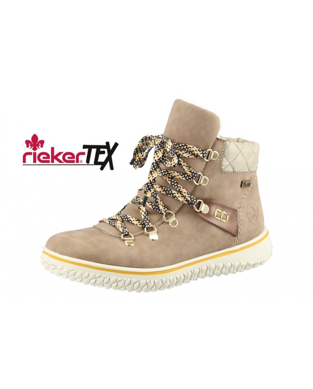 Rieker-MORELIA/AMBOR/STEPPTEX6-FANGO/MOGANO/BEIGE