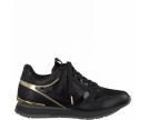 TAMARIS-SMEAKER BLACK/GOLD-BLACK/GOLD