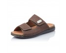 Rieker-RIEKER SLIPPER 2XVELCO-BROWN