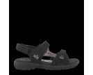 GREEN COMFORT-CAMINO SANDAL W. 2 STRAPS BLAC-BLACK