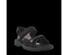 GREEN COMFORT-CAMINO SANDAL W. 2 STRAPS BLAC-BLACK