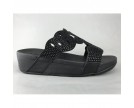 FIT FLOP-ELORA CRYSTAL SLIDE-BLACK