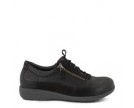 GREEN COMFORT-CLOUD SHOE WITH LACE AND ZIPPE-001 BLACK