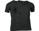 JBS-2-PACK FSC V-NECK BAMBOO BLACK-BLACK