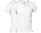 JBS-2-PACK T-SHIRT V-NECK WHITE-WHITE